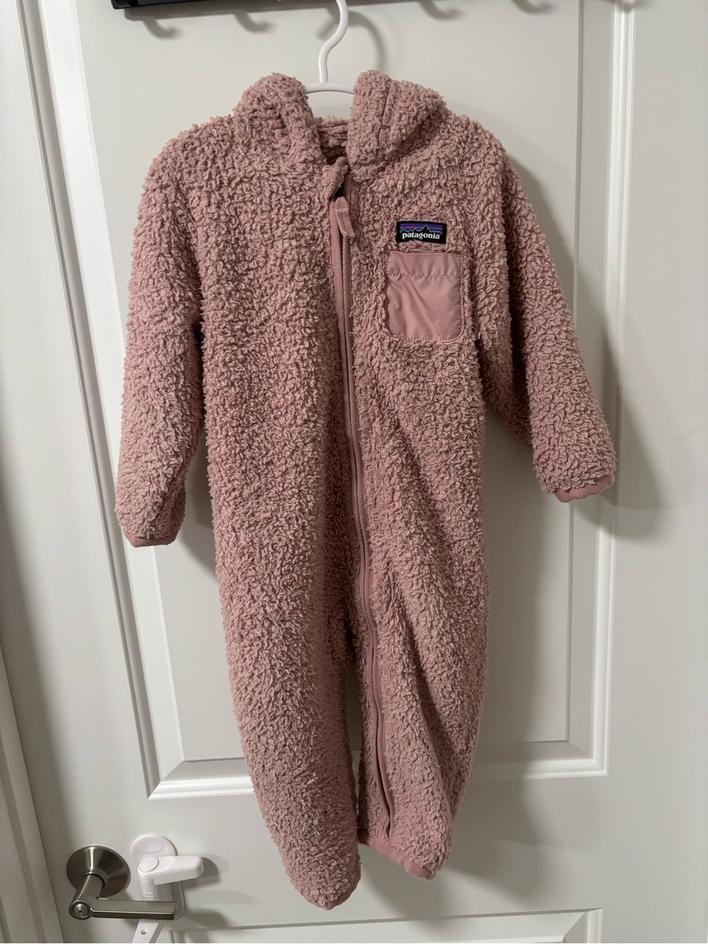 Patagonia Dusty Pink Sherpa Fleece Hoodie